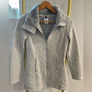 The North Face Caroluna Quilted Jacket Fleece Lined Gray Size Women’s X-Small